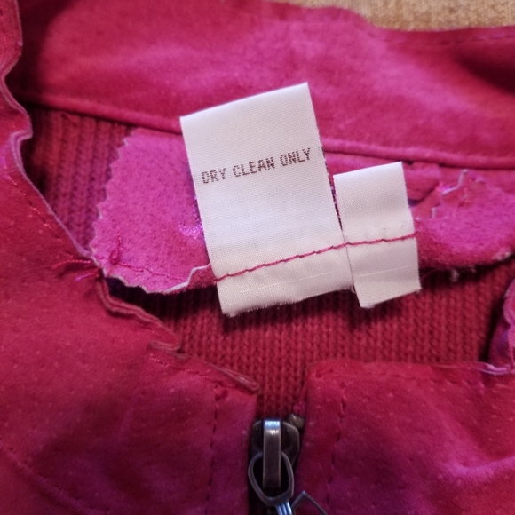 2 Pieces: Suede Jacket & Sleeveless Turtleneck - Picture 7 of 10